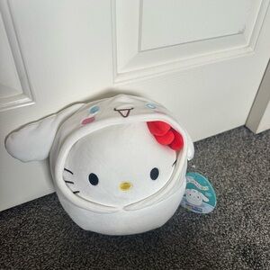 Squishmallows Hello Kitty Plush in White Outfit